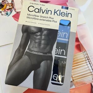 Calvin Klein microfiber stretch plus Men Hip Brief 4 pack XL multicolor dark